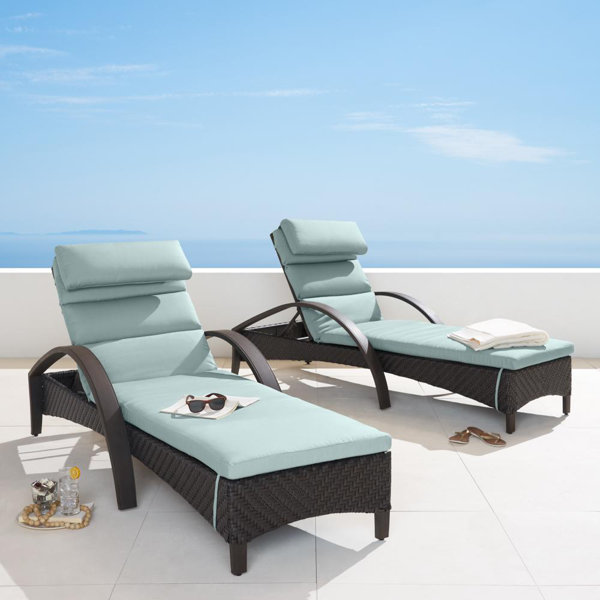 RST Brands Outdoor Grunwald Outdoor Wicker Chaise Lounge Set